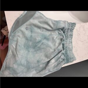lululemon athletica Blue Tie-Dye Women Shorts